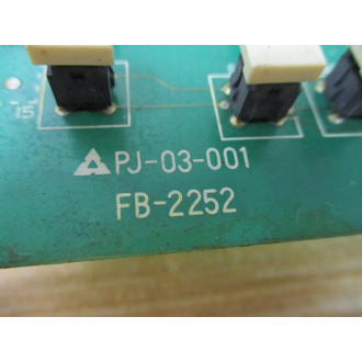 PJ-03-001 Circuit Board FB-2252 - Used
