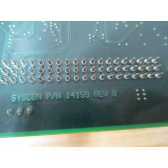 Syscon 14159 Circuit Board 14160 - Used
