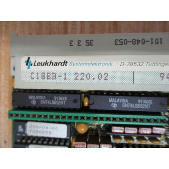 Leukhardt C188B-1 220.02 Module Card C188B-1 Chipped - Used