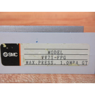 SMC VV71-FPG Pneumatic Manifold VV71FPG - New No Box