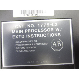 Allen Bradley 975077-04 Processor 1775-L2 - Used
