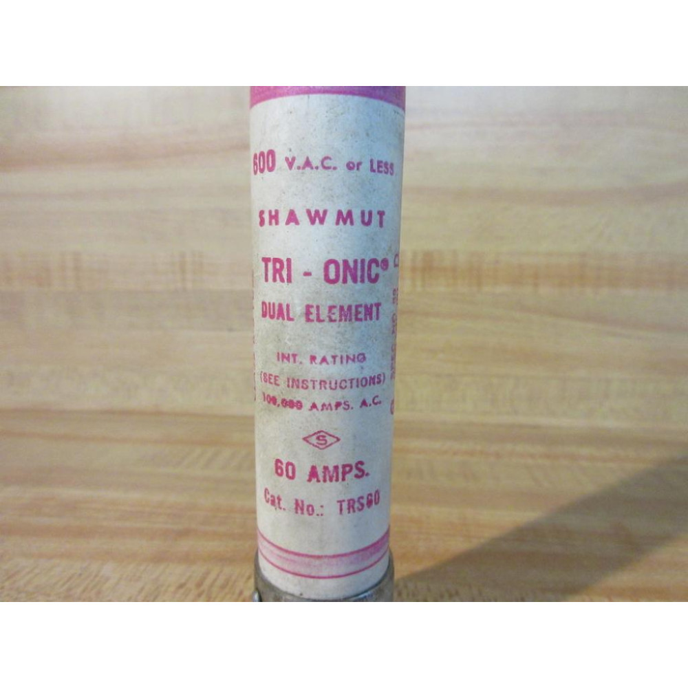 Gould Shawmut Ferraz TRS-60 Mersen Tri-Onic Fuse TRS60 (Pack of 2) - Used
