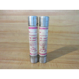 Gould Shawmut Ferraz TRS-60 Mersen Tri-Onic Fuse TRS60 (Pack of 2) - Used