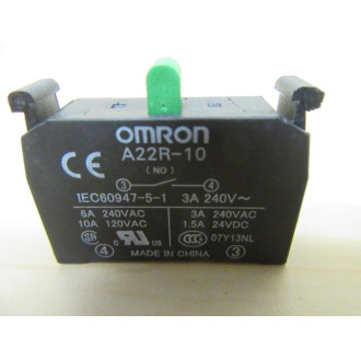 Omron A22R-10 Contact Block - New No Box