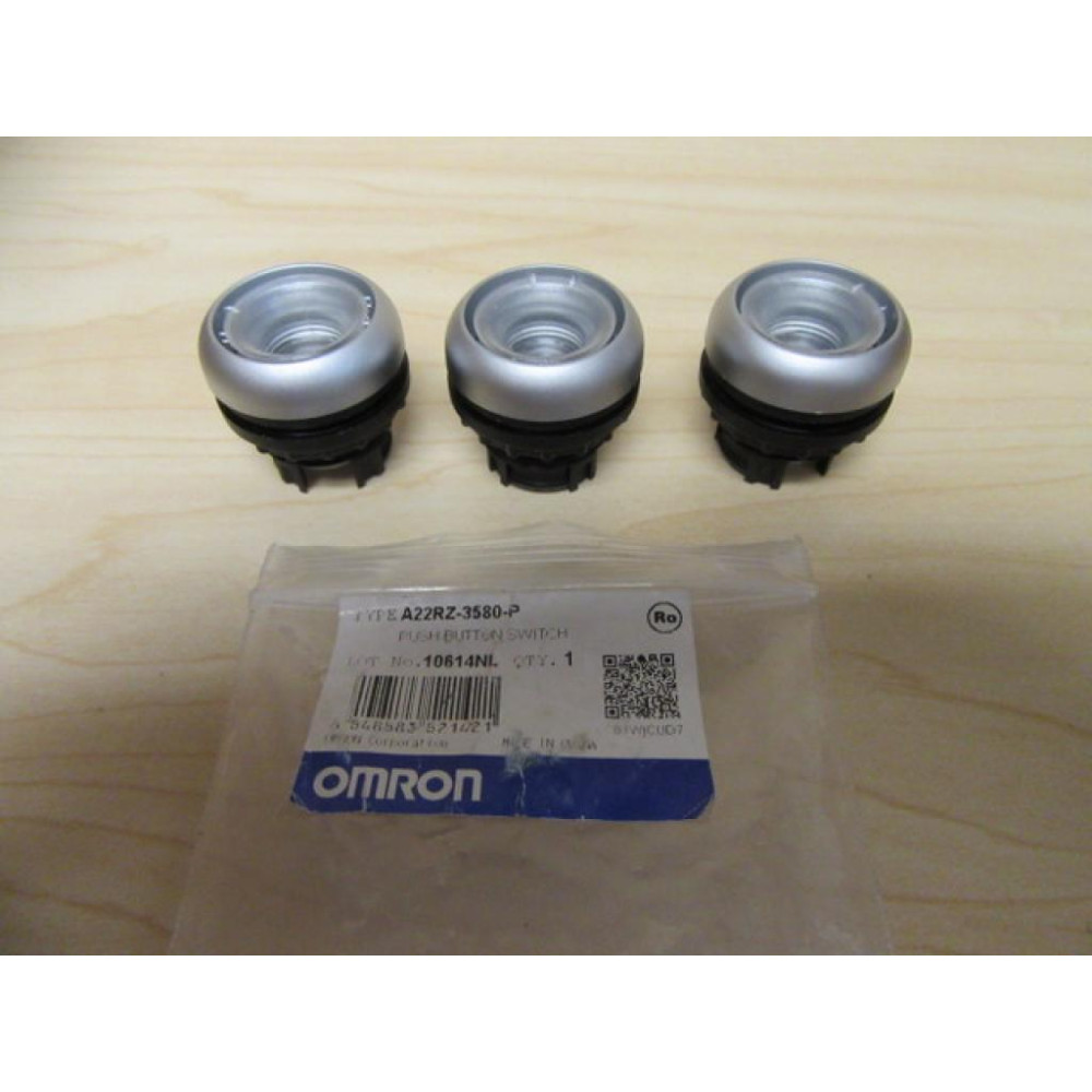 Omron A22RZ-3580-P Push Button Switch (Pack of 3)