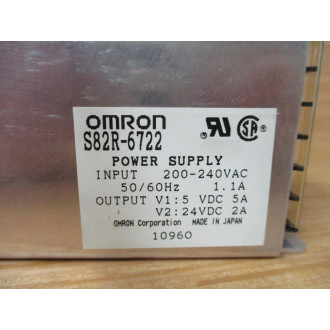Omron S82R-6722 Power Supply S82R6722 - Used