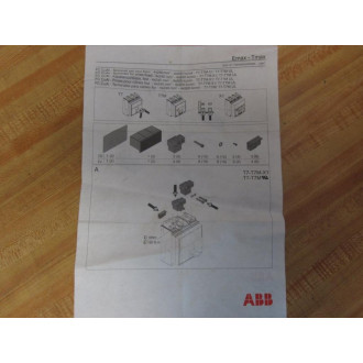 ABB T7-T7M-X1 4P Kit T7-T7M - New No Box