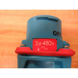 Meltric 33-38043 Switch Rated Inlet Plug 3338043 With Plug - Used