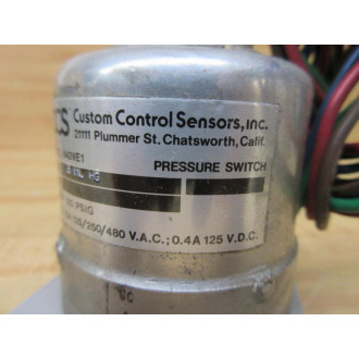 Custom Control Sensors 642VE1 Pressure Switch