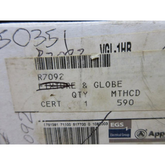 Appleton R7092 Glass Globe