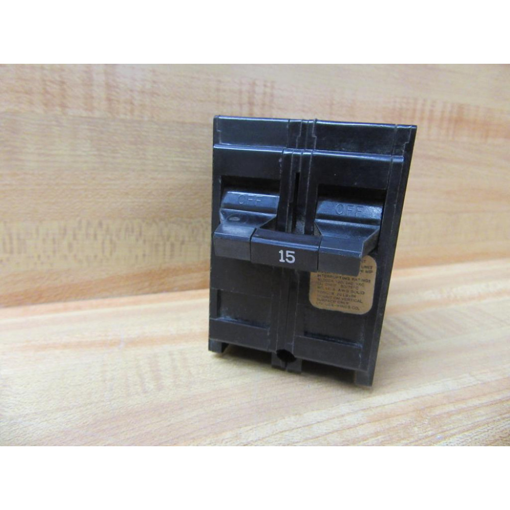 Crouse & Hinds MP215 Circuit Breaker 15A 2P - Used