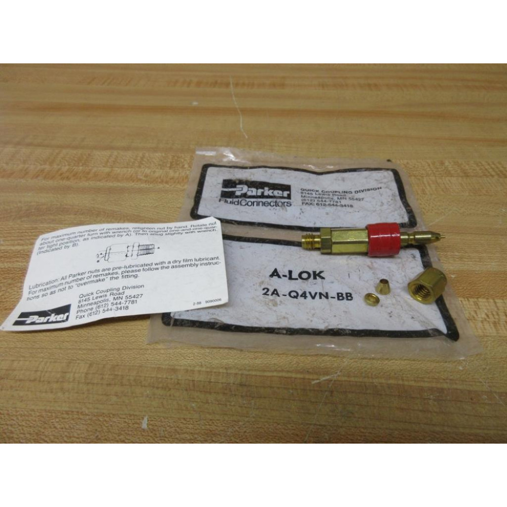 Parker 2A-Q4VN-BB A-Lok Quick Coupling 2AQ4VNBB