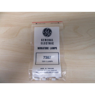 Sylvania 7387 Miniature Lamp Light Bulb S-7387 (Pack of 10)