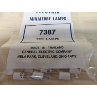 Sylvania 7387 Miniature Lamp Light Bulb S-7387 (Pack of 10)