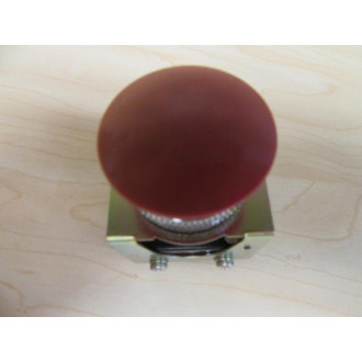 Omron TYPE 2ZAP 2718Z6 Push Button Switch Red Mushroom Button - Used