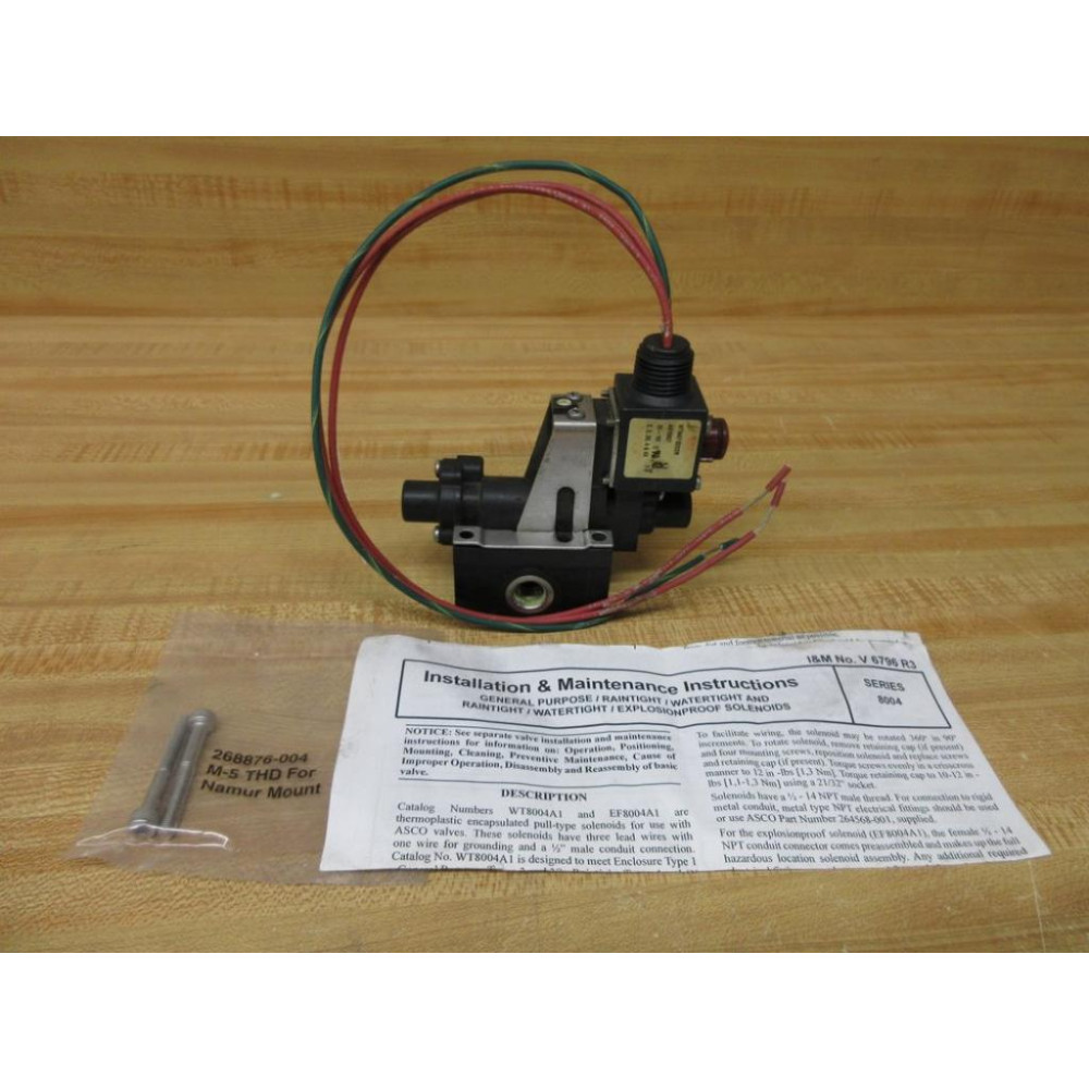 Asco WT8401B202M Manifold Valve - New No Box