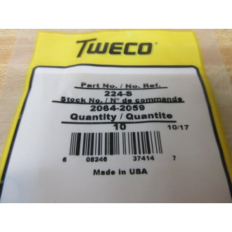 Tweco 224-S O-Rings PK of 10 2064-2059 (Pack of 10)