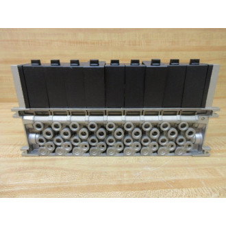 SMC VV5FS2-01T-091-02 Pneumatic Valve Manifold VV5FS201T09102 Broken Plugs
