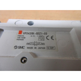 SMC VF5420K-5DZ1-03 Solenoid Valve VF5420K5DZ103 - New No Box