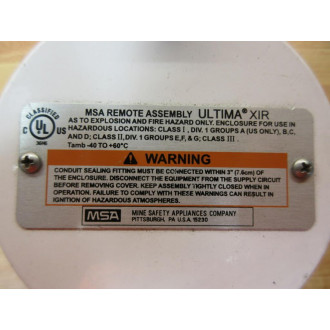 MSA XIR Remote Sensor - Used