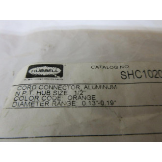 Hubbell SHC1020NR Cord Connector