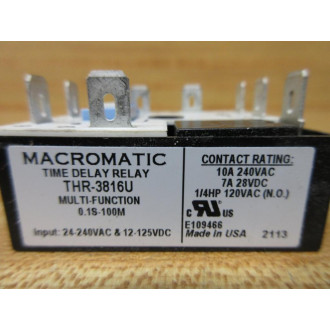 Macromatic THR-3816U Dayton Time Delay Relay 21EP67