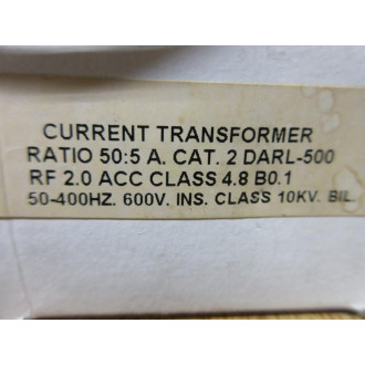 E.I.L. Instruments 2DARL-500 Current Transformer 2DARL500