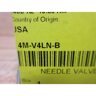 Parker 4M-V4LN-B Needle Valve 4MV4LNB