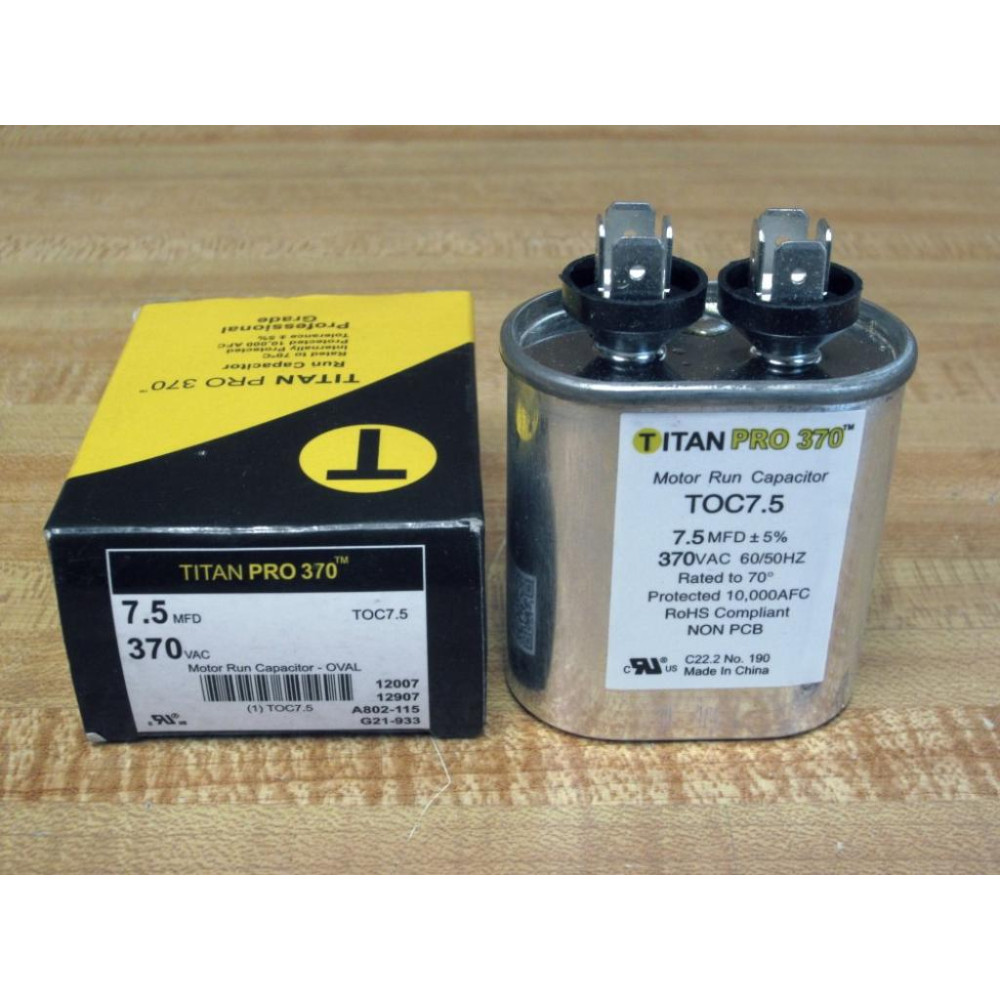 Titan Pro 370 TOC7.5 Run Capacitor TOC75 Titan Pro 370 TOC7.5 Run Capacitor TOC75