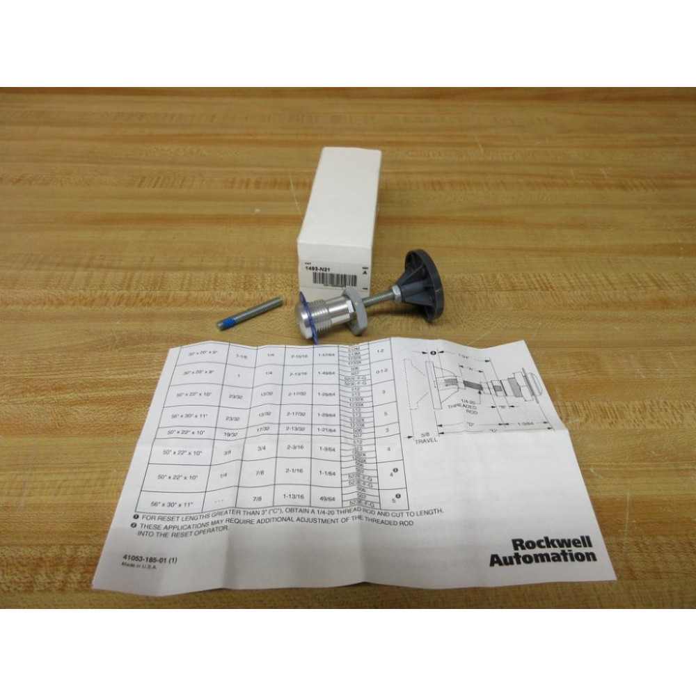 Rockwell Automation 1493-N21 Allen Bradley Overload Relay Reset Button Kit 1493N21