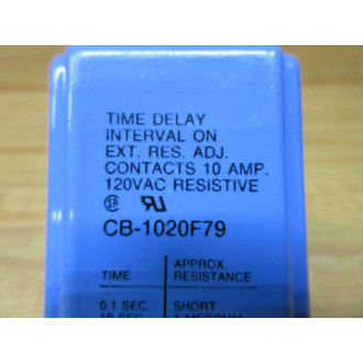Potter & Brumfield CB-1020F79-120VAC Time Delay Relay CB-1020F79 - Used