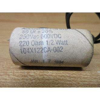 Accuspec 020190 Capacitor 104X122CA-002 - Used