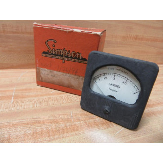 Simpson 37 Radio Frequency Ampere Meter 37 0810
