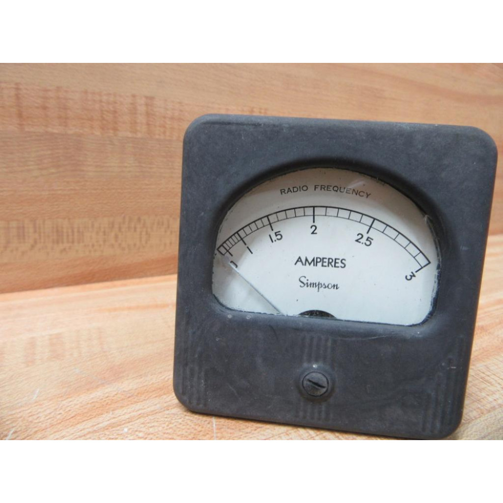 Simpson 37 Radio Frequency Ampere Meter 37 0810