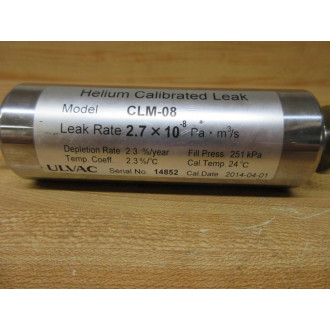 Ulvac CLM-08 Helium Calibrated Leak - Used