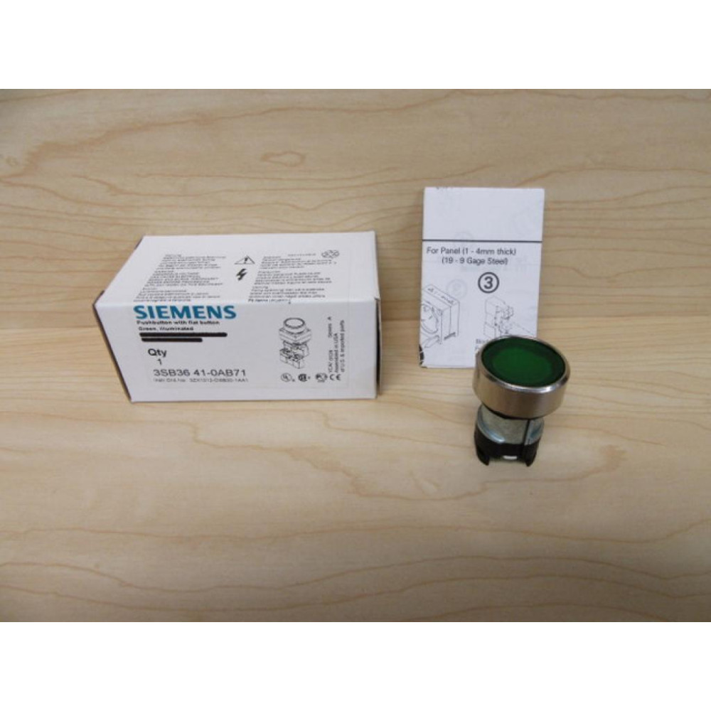 Siemens 3SB3 641-0AB71 Green 3SB36410AB71 Button