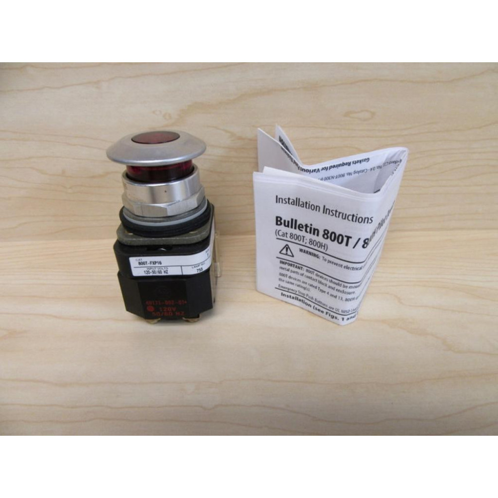 Allen Bradley 800T-FXP16 Push Button Switch W800T-XA - New No Box Allen Bradley 800T-FXP16 Push Button Switch W800T-XA - New No Box