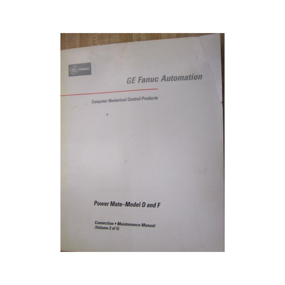 Fanuc GFZ-62095E02 Manual GFZ62095E02 Volume 2 Of 5 - Used