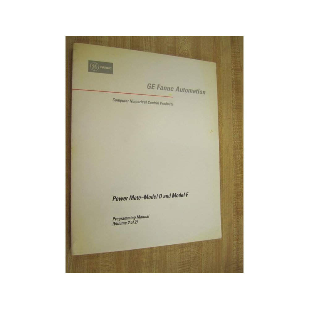 Fanuc GFZ-62093E03 Manual GFZ62093E03 Volume 2 Of 2 - Used