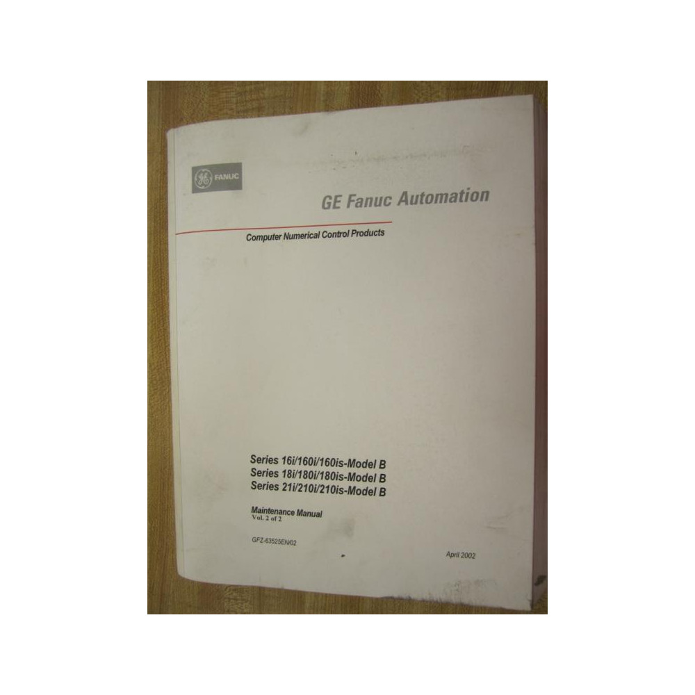 Fanuc GFZ-63525EN02 Manual GFZ63525EN02 Volume 2 Of 2 - Used