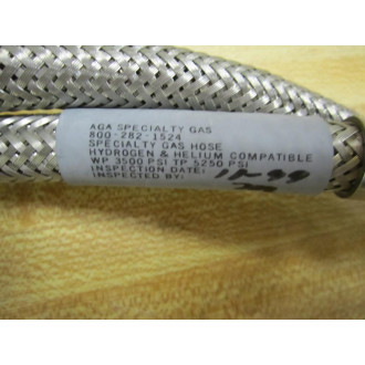 AGA Specialty Gas WP 3500 PSI TP 5250 PSI Hose WP3500PSITP5250PSI - New No Box