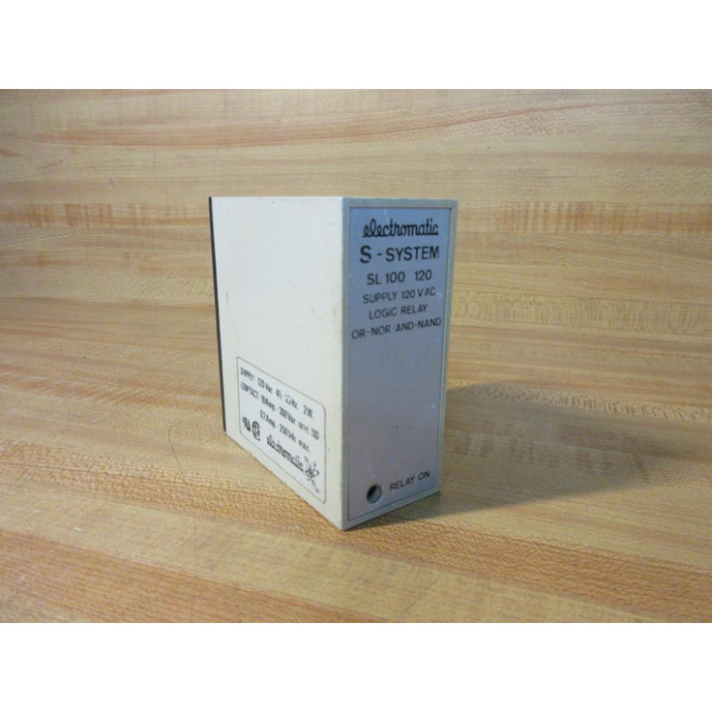 Electromatic SL100-120 Logic Relay SL100120 - Used