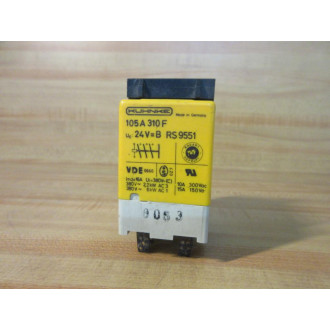 Kuhnke 105A310F-24VB Relay 105A310F-24VDC - Used