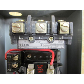 Allen Bradley 509-AAD Enclosure Only 509AAD Series B Size 0 - Used