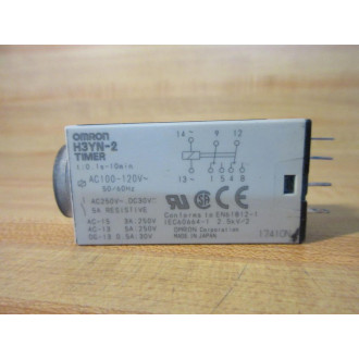Omron H3YN2-AC100-120V Solid State Timer - Used