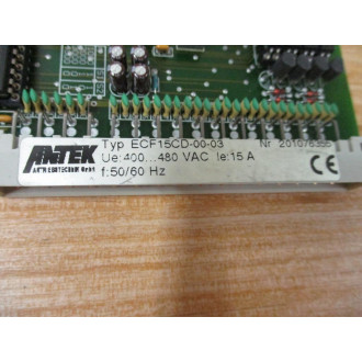 Antek ECF15CD-00-03 Control Unit ECF-15 A372-BS Board Only - Used