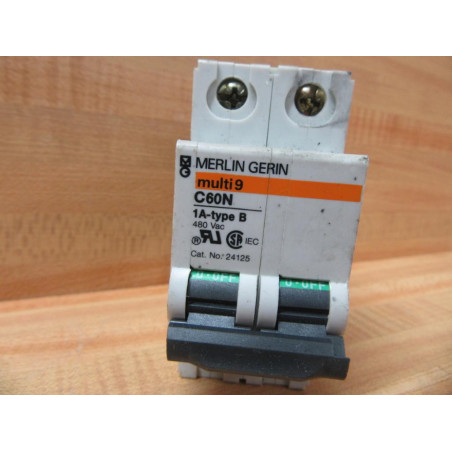 Merlin Gerin 24125 Square D 1A 3P Breaker MG24125 Schneider - Used