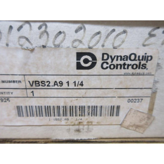 DynaQuip Controls VBS2.A9 1-14 Ball Valve VBS249114