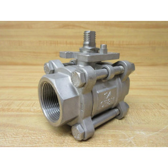DynaQuip Controls VBS2.A9 1-14 Ball Valve VBS249114 WO Lever - New No Box