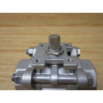 DynaQuip Controls VBS2.A9 1-14 Ball Valve VBS249114 WO Lever - New No Box